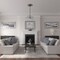 Ekena Millwork Jackson Ceiling Medallion (Fits Canopies up to 5 1/8"), 20"OD x 3 5/8"ID x 1"P, Warm Silver CM20JAWSS - alternate 2